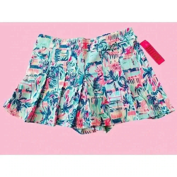 Lilly Pulitzer Frazer Short UPF50+ in Ravello Blue Perfect Match Sz 16 - Picture 3 of 5